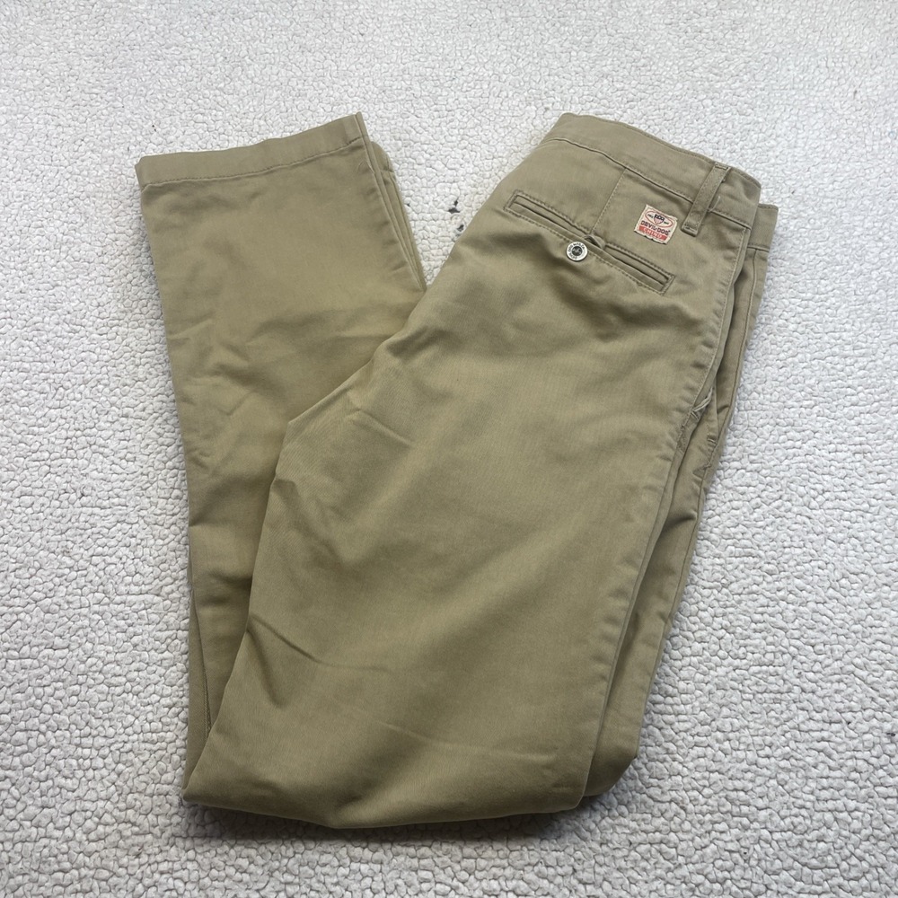 Devil-Dog Chino Mens‎ 30x32 Khaki Slim Straight Performance Stretch Pants